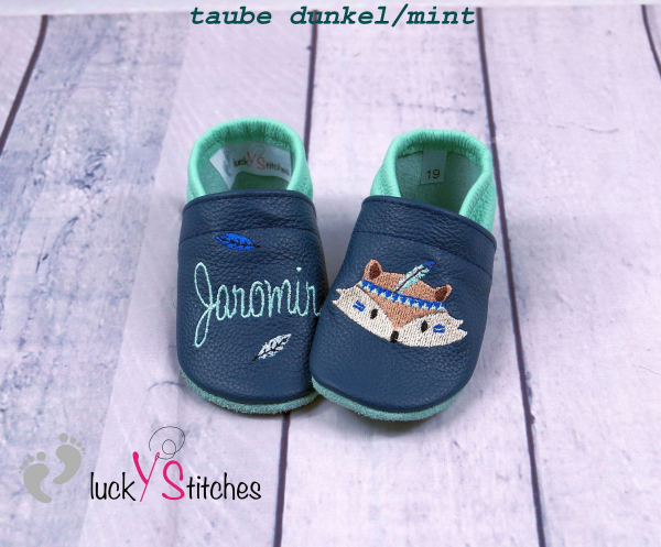 Lederpuschen Boho Fuchs 6